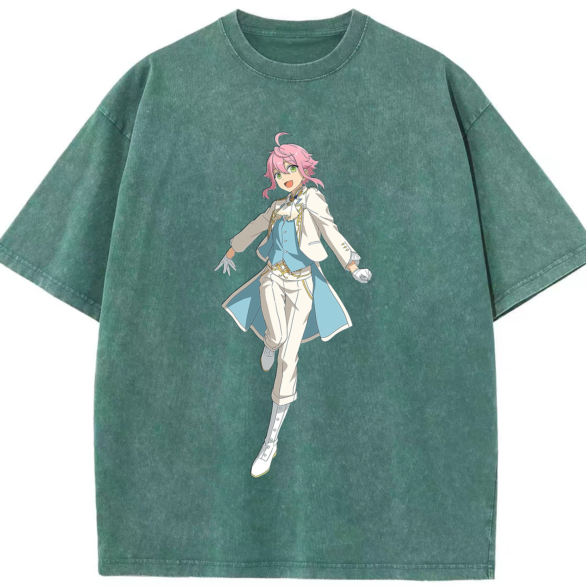 （画像用） あんさんぶるスターズ! Ensemble Stars 綿100% ヴィンテージ風 半袖Tシャツ（フロントプリント）